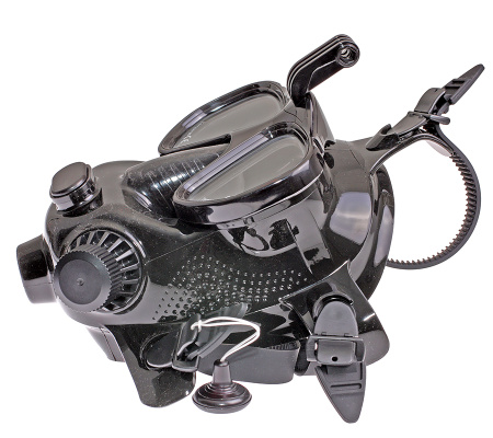 Маска полнолицевая FanDiver F22 (черный силикон; black)